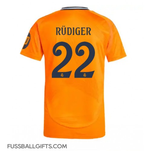 Real Madrid Antonio Rudiger #22 Fußballbekleidung Auswärtstrikot 2024-25 Kurzarm